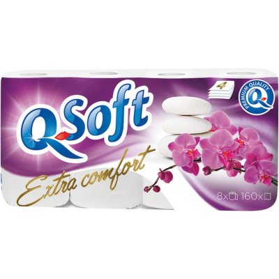 Q-Soft toaletný papier Extra comfort 4 vrstvový 8 ks