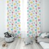 Detský záves s potlačou Farebné srdiečka D404-194-01 Spôsob zavesenia: Riasiaca páska