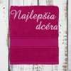 Vyšívaná Osuška s nápisom Najlepšia dcéra