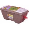 NOHEL GARDEN Truhlík MINIZAHRÁDKA - BAZALKA substrát + osivo, 22 cm