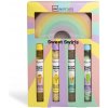 IDC Institute Darčekový set do kúpeľa + dúhová špongia - Sweet Swirls Gift Set Rainbow