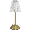 EUlight Stolná lampa Elba, 1x transparentné PVC tienidlo, g