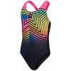 Speedo Digital Placement Splashback Girls Black/Lemon...
