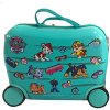 Detský kufor nízký na kolieskach zelený BC-PP-015, rozmer 41,5x33x22 cm, kufor Paw Patrol zelený - Labková patrola, Impol Trade