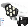 Verk 15976 Atrapa kamery LED COB solárne, senzor pohybu, súmraku, diaľkové ovládanie