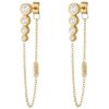 Liu Jo Očarujúce pozlátené náušnice s visiacimi retiazkami LJ2995