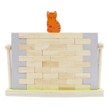 WOODY Balanční hra - Zeď s kočkou