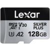Lexar Paměťová karta Professional Silver Plus MicroSDXC 128 GB třída 10 UHS-I/U3 A2 V30 (LMSSIPL128G-BNANG)