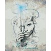Zuty - Kresba mlok scamander (fantastická zvířata), 40×50 cm, vypnuté plátno na rám (8596530206859)