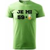 Je mi 60 pivo - Klasické pánske tričko vyššej gramáže - 2XL ( Trávová zelená )