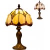 Rustikálna nočná lampa vitráž Tiffany Prezent 84 vzor 6
