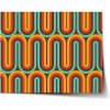 Sablio Plagát Retro vlny - 90x60 cm
