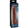 X-TENSION Perfect 2 - krúžkový návlek na penis (19 cm) - tmavá prírodná farba