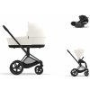 Cybex Platinum CYBEX Priam Travel Set + Cloud T i-Size off white 2023 matt black