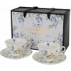 Duo Porcelánová šálka na nohe s podšálkou Royal Melody 2 x 250 ml