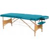 Drevený masážny stôl Lipt DS-01 tyrkysový 195x70 cm, 12,6 kg