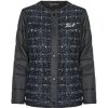 Karl Lagerfeld Bundy BOUCLE SHORT PADDED JACKET Modrá