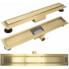 Rea Neox, nerezový odtokový žľab 60 cm, zlatá matná, REA-G4892