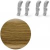 Spojka k soklu Naturel dub Country , PVC dĺžka 0,5 cm, výška hrany 56 mm, NATNGTF50