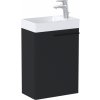 Roca Ella skrinka 43.5x24.9x60 cm závesná kúpeľňová skrinka pod umývadlo čierna A857779532