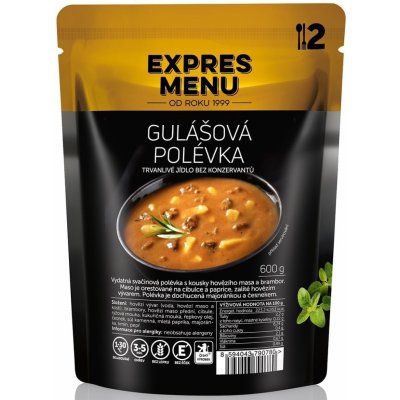Expres menu Gulášová polievka 2 porcie 600g