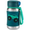 SKIP HOP Spark Style Fľaša so slamkou na vodu nerez Monster Truck 12m+