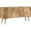 Příborník masivní mangovníkové dřevo 110 x 30 x 60 cm Hnědá 246145