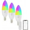Smart LED žiarovka E14 6W RGB + CCT IMMAX NEO 07716CDO WiFi Tuya sada 3ks