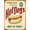 Ceduľa Hot Dogs 30cm x 20cm Plechová tabuľa