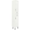 Nerva 35 vysoká skrinka s 2 dvierkami a 2 zásuvkami biela