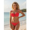 Jednofarebné plavky CARMEN-GF,02 K neón-červená , VEĽKOSŤ DVOJDIELNE PLAVKY 42D/XL