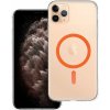 Kryt Drop Glue Colorful Ring Mag Cover s MagSafe iPhone 11 Pro Max Orange