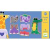 DJECO Puzzle trio: Savana, 3 dieliky x 8 postáv