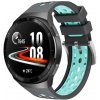 eses Silikónový dierkovaný remienok pre Huawei Watch GT 2e - Sivo tyrkysový