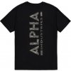 Alpha Industries tričko pánske Backprint Mirror Camo T black Farba: čierna, Veľkosť: 3XL