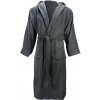The One Towelling župan s kapucí bathrobe hooded antracitová