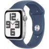 Apple Watch SE GPS 44mm Silver Aluminium Case | Denim Sport Band - M/L