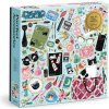 Galison Fóliové puzzle Mačacia elegancia 500 dielikov -