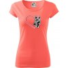 Nemecký ovčiak v srdci - Dámske tričko Pure - L ( Korálová )