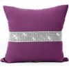Mondo Italia Obliečka na vankúš Glamour so zirkónmi fialová Fialová 45x45 cm