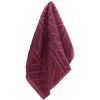 Faro Bavlnený froté uterák RELIEF 30x50 cm tmavoružový