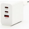 Powerton Síťový adaptér 65W, 3 porty, USB-C, USB-A, 65W GaN Charger