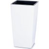 Prosperplast Kvetináč s vložkou Urbi Square Š 22 x V 42 x H 22 cm, bielý , bielý