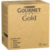 Jumbo balenie: Gourmet Gold 96 x 85 g - rafinované ragu: hovädzie, kuracie, tuniak, losos
