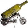 99402 Kovový stojan na víno, motív motorka