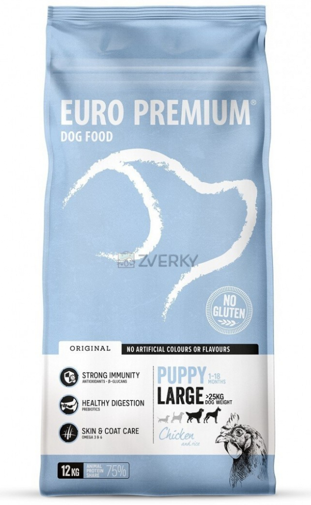 Euro Premium Large Puppy Chicken & Rice 12 kg
