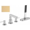 Hansgrohe Finoris - Batéria na okraj vane, 4-otvorová inštalácia, sBox, kefovaný bronz - 76444140