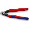 Nožnice na drôty a drôtené laná 190 mm KNIPEX 95 62 190 T