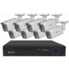 Securia Pro IP 8 kamerový systém 6MPx NVR8CHV6S-W smart, biely, kov Nahrávanie: 4TB disk