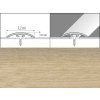 Prechodové lišty A66 - NARÁŽACIE šírka 3,2 x výška 0,54 x dĺžka 93 cm - dub mocca, EF-3170 + cena za 1 ks